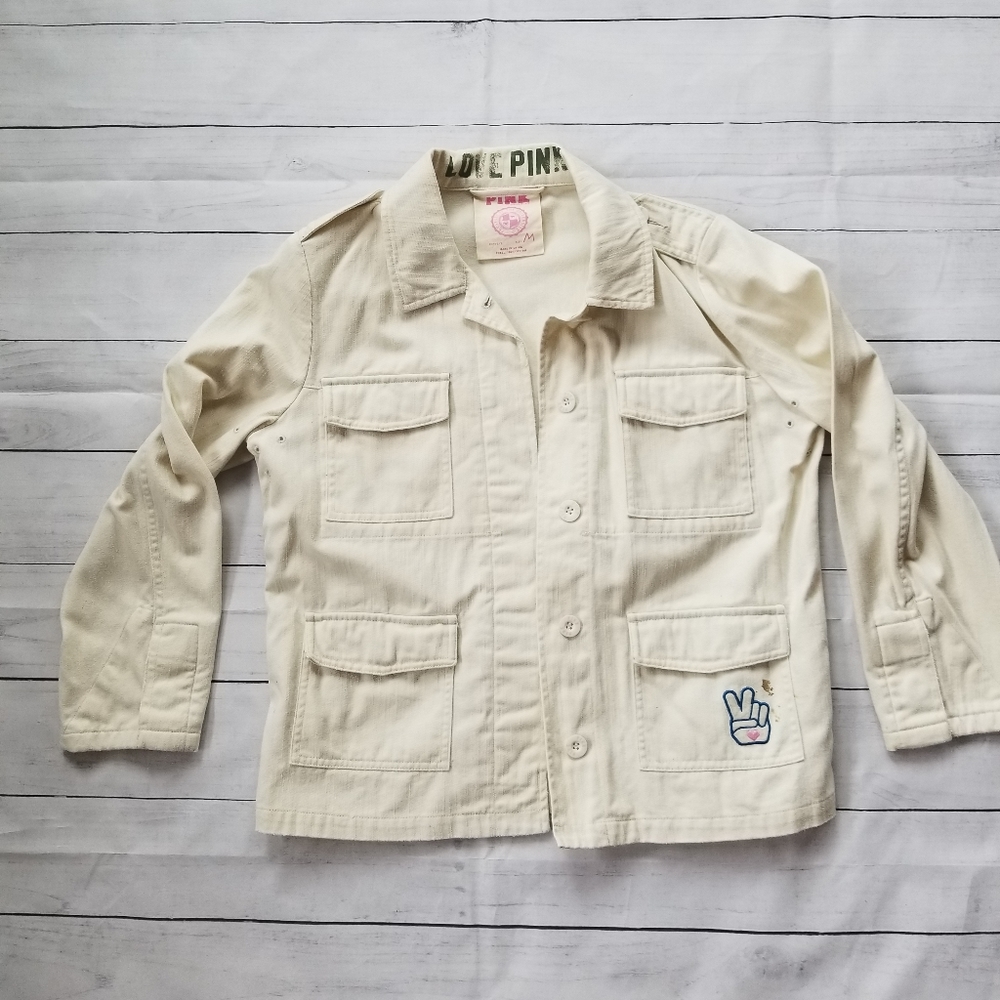 PINK unbleached muslin Jacket Medium